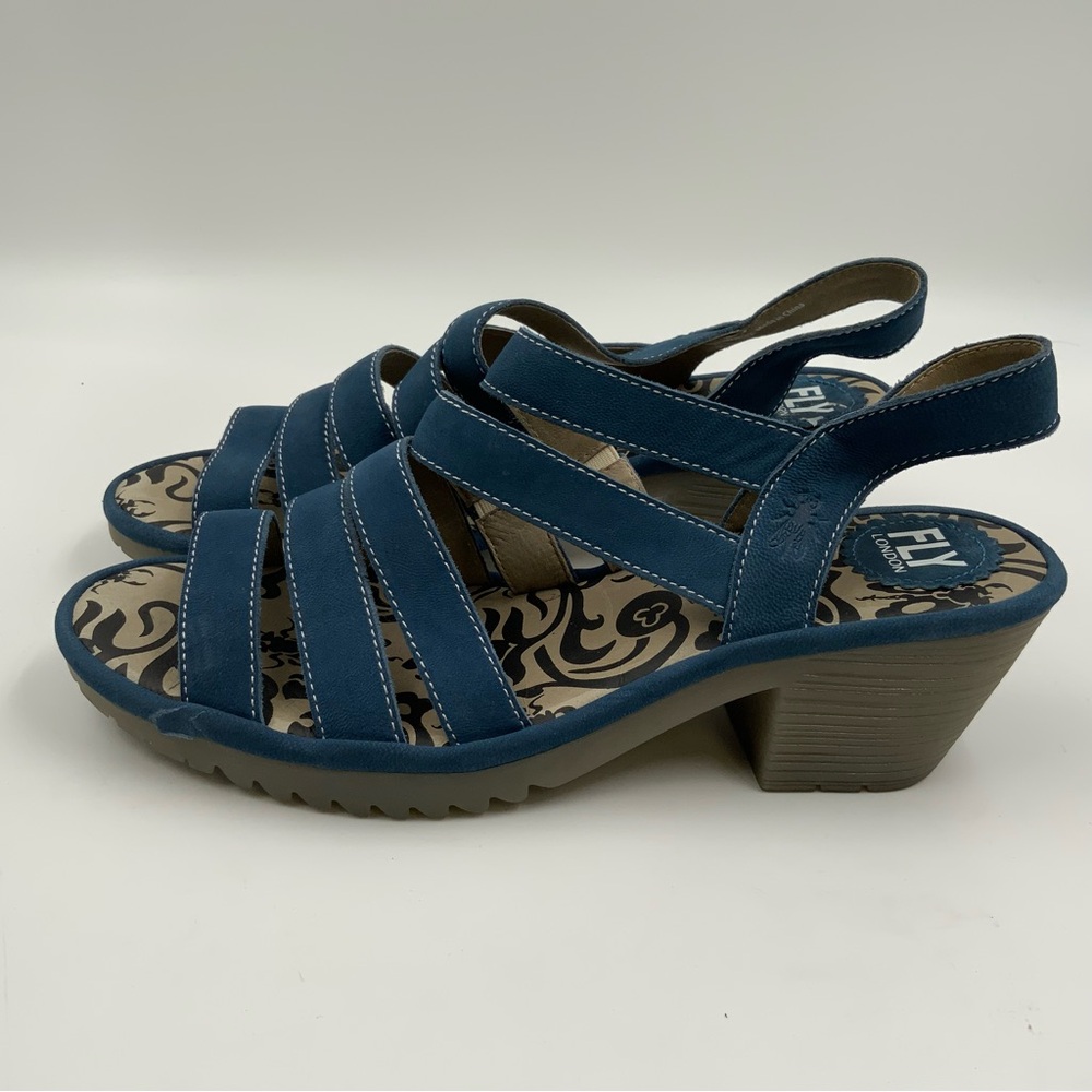 Fly London Wome 118Fly Blue Leather. Size 42. - Picture 3 of 9
